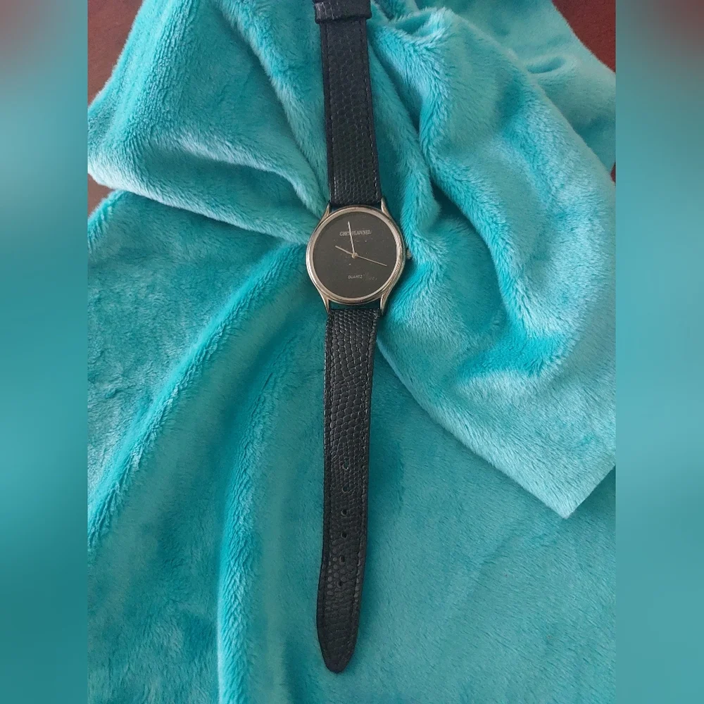 Grey Flannel Mens Quartz Black Wrist Watch, Estate Jewelry